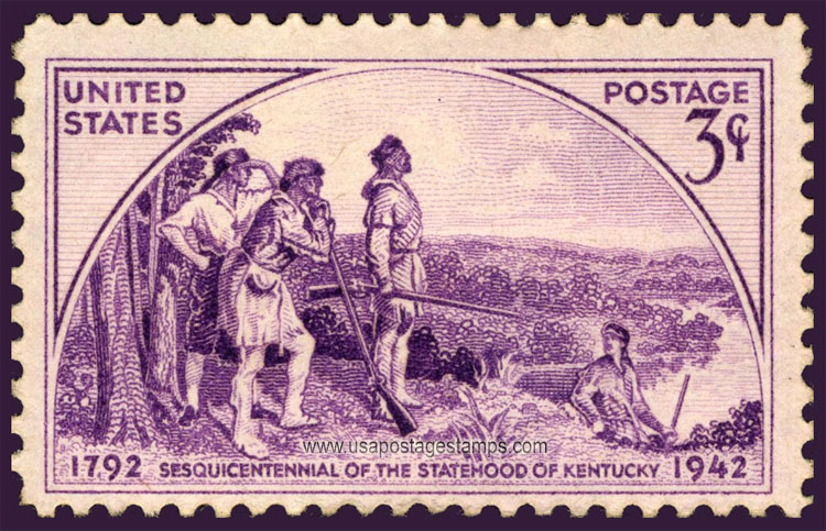 US 1942 150 Years of Kentucky Statehood 3c. Scott. 904
