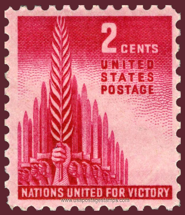US 1943 Allied Nations 'Allegory of Victory' 2c. Scott. 907
