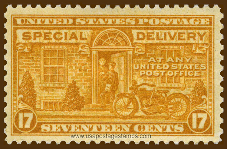US 1944 Special Postal Delivery - Motorcycle 17c. Scott. E18