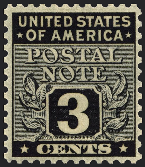 US 1945 Postal Note 3c. Scott. PN3