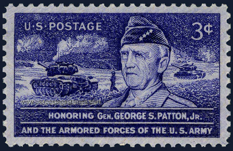 US 1953 General George Smith Patton Jr. 3c. Scott. 1026