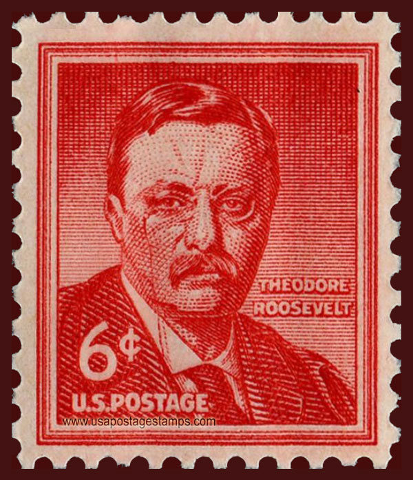 US 1955 Theodore Roosevelt (1858-1919) 6c. Scott. 1039