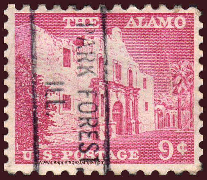 US 1956 The Alamo (1744), San Antonio 9c. Michel PR664Ax