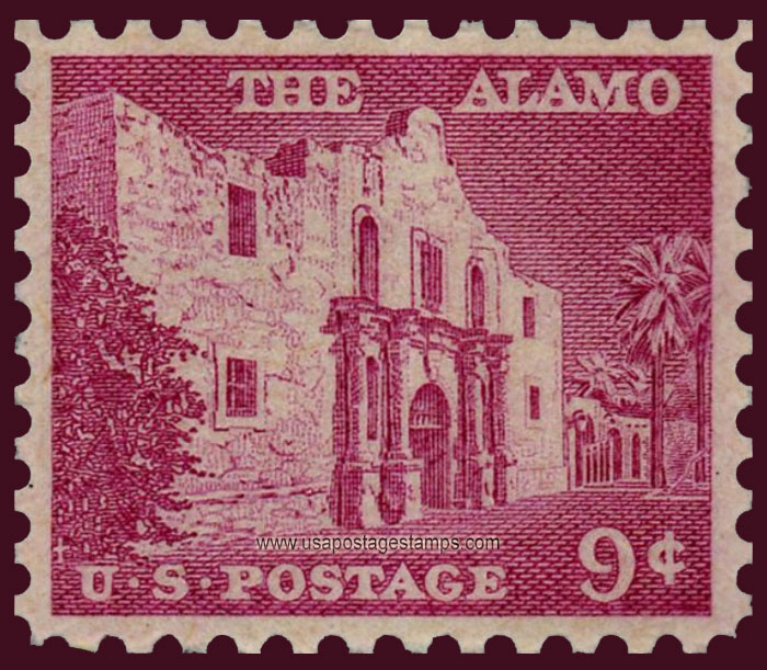 US 1956 The Alamo 9c. Scott. 1043