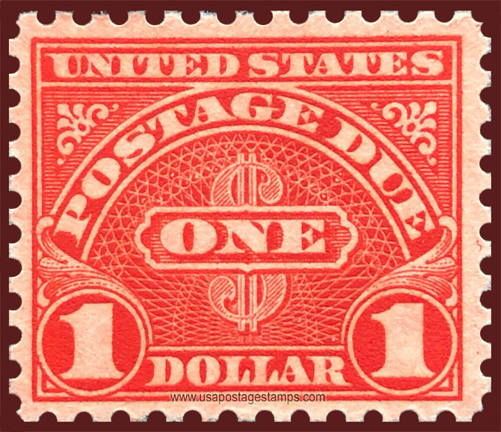 US 1956 Postage Due Stamp $1 Scott. J87