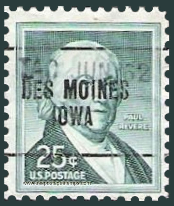US 1958 Paul Revere (1735-1818) 25c. Michel PR670A