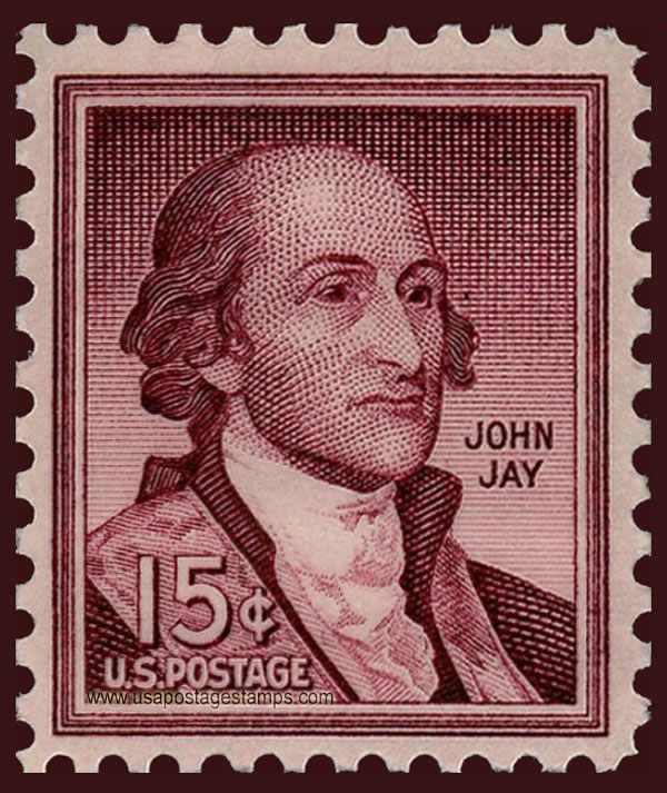US 1958 John Jay (1745-1829) 15c. Scott. 1046