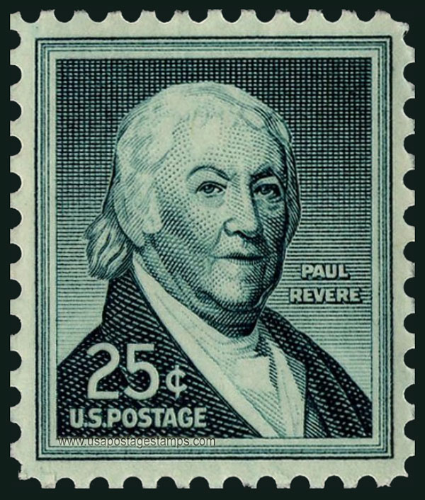 US 1958 Paul Revere (1735-1818) 25c. Scott. 1048
