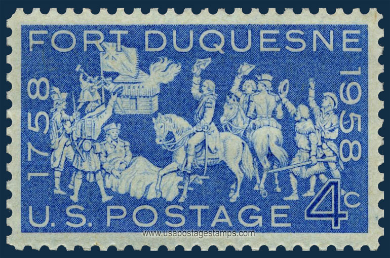 US 1958 Fort Duquesne Bicentennial 4c. Scott. 1123