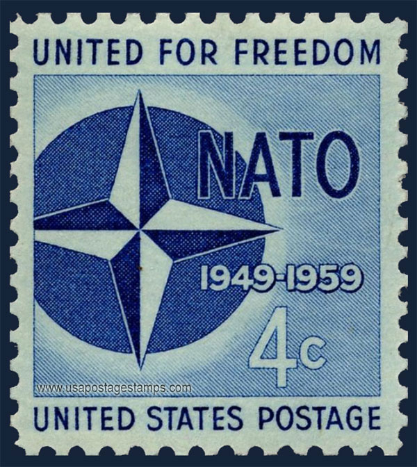 US 1959 North Atlantic Treaty Organization (NATO) 4c. Scott. 1127