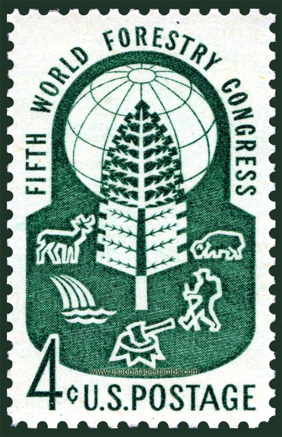 US 1960 Fifth World Forestry Congress 4c. Scott. 1156
