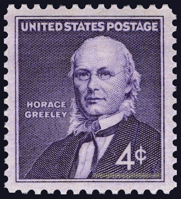 US 1961 Horace Greeley (1811-1872) 4c. Scott. 1177