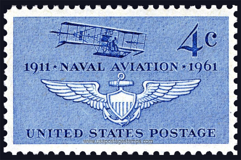 US 1961 50th Anniversary of Naval Aviation 4c. Scott. 1185