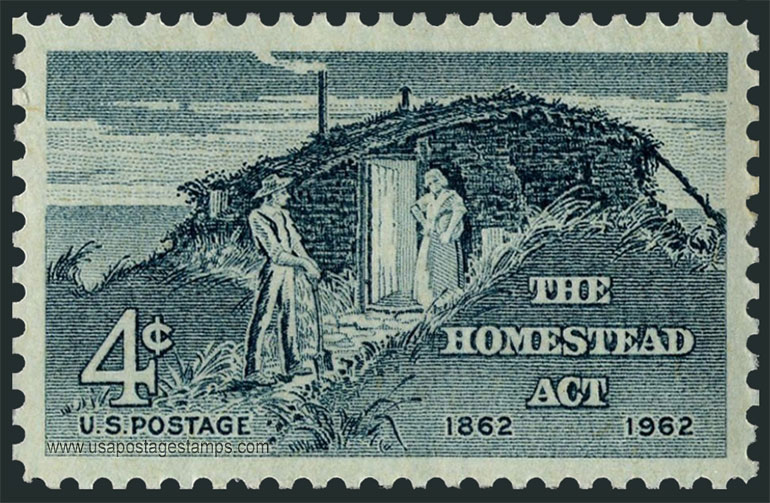 US 1962 The Homestead Act Centenary 4c. Scott. 1198