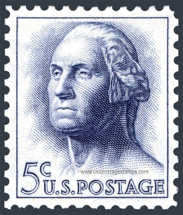 US 1962 George Washington (1732-1799) 5c. Scott. 1213