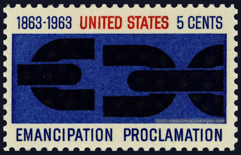 US 1963 Emancipation Proclamation 5c. Scott. 1233