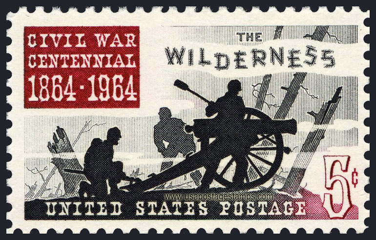 US 1964 Civil War Centennial ; Battle of the Wilderness 5c. Scott. 1181