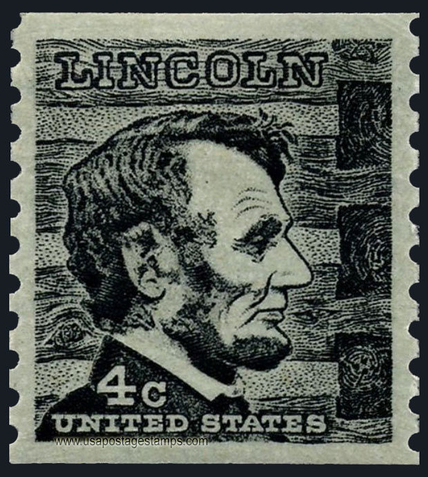 US 1966 Abraham Lincoln (1809-1865), Coil 4c. Scott. 1303