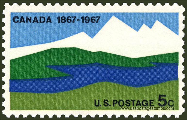 US 1967 Canada Centenary 5c. Scott. 1324