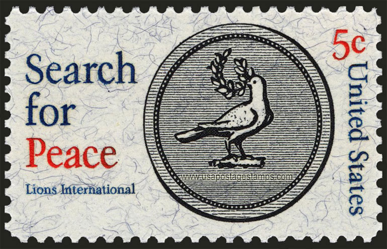 US 1967 Search for Peace, Lions International 5c. Scott. 1326
