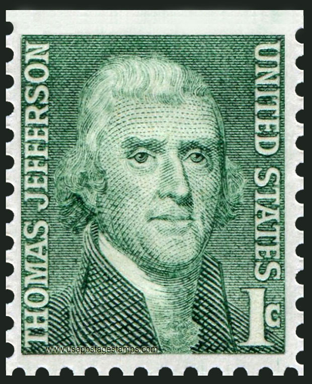 US 1968 Thomas Jefferson (1743-1826) 1c. Michel 940yDo