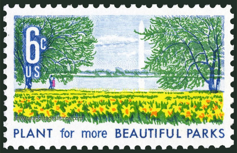 US 1969 Plant for More Beautiful Cities ; Beautification of America 6c. Scott. 1366