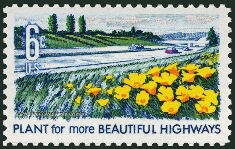 US 1969 Plant for More Beautiful Cities ; Beautification of America 6c. Scott. 1367