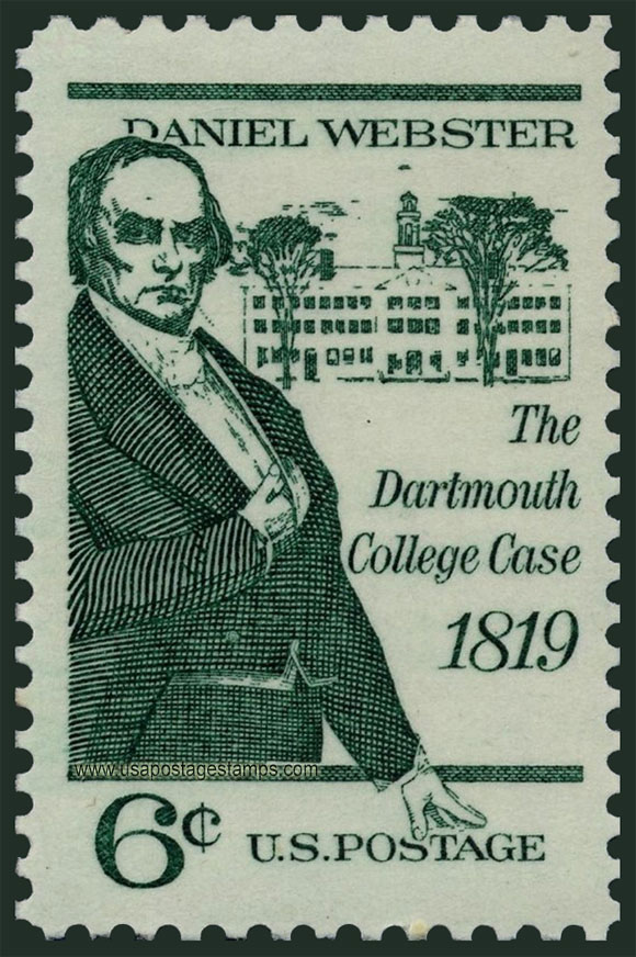 US 1969 Daniel Webster ; Dartmouth College Case 6c. Scott. 1380