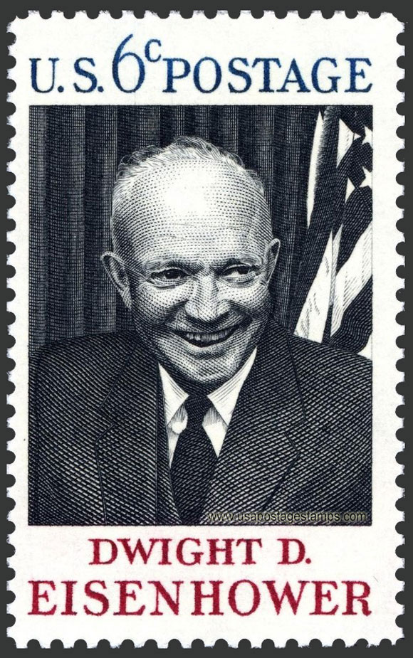 US 1969 David Dwight Eisenhower (1890- 1969) 6c. Scott. 1383