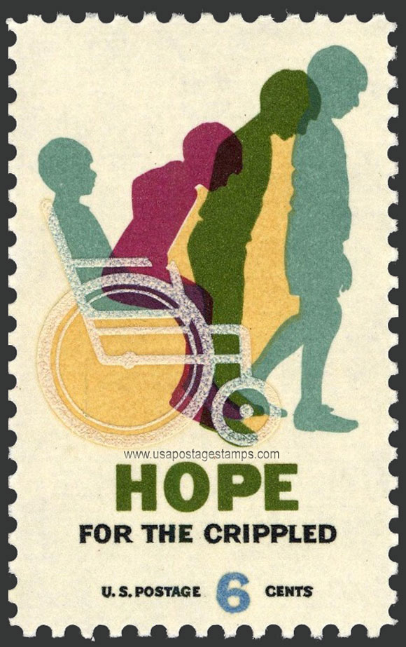 US 1969 Hope for the Crippled Children 6c. Scott. 1385