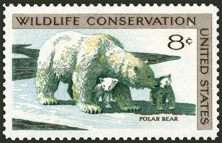 US 1971 Polar Bear ; Wildlife Conservation 8c. Scott. 1429