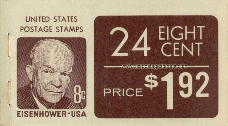US 1971 Dwight David Eisenhower ; Booklet $1.92 Scott. BK121