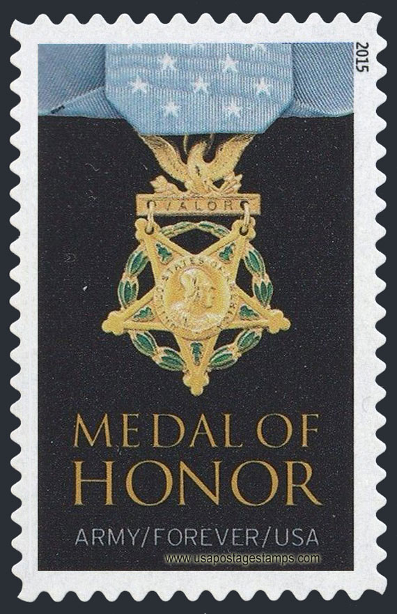 US 2015 Medal of Honor, Vietnam War : Army 49c. Scott. 4823b