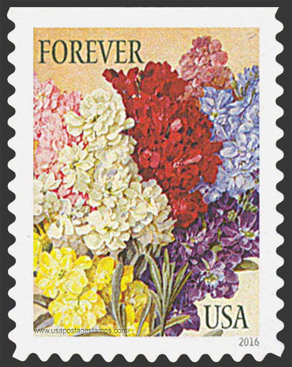 US 2016 Stocks Flowers : Botanical Art 49c. Scott. 5046