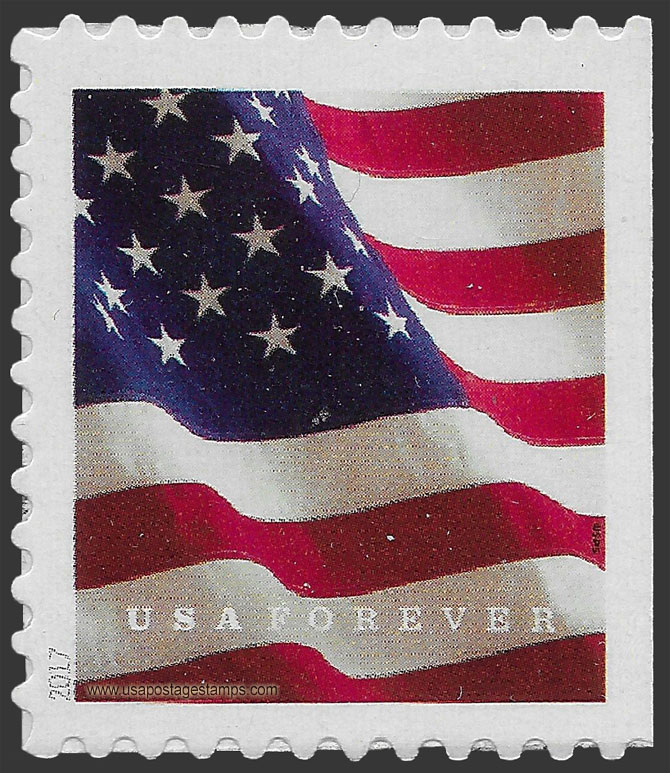 US 2017 US Flag from BCA BK20 49c. Scott. 5160