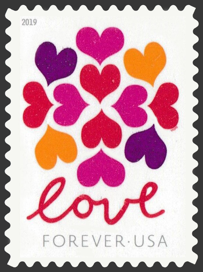 US 2019 Love : Hearts Blossom 50c. Scott. 5339