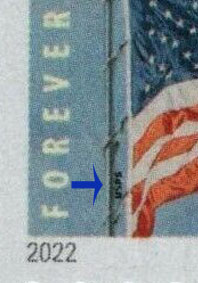 US 2022 'Flag of USA' ; 58c. (FOREVER ) Scott. 5658 Details