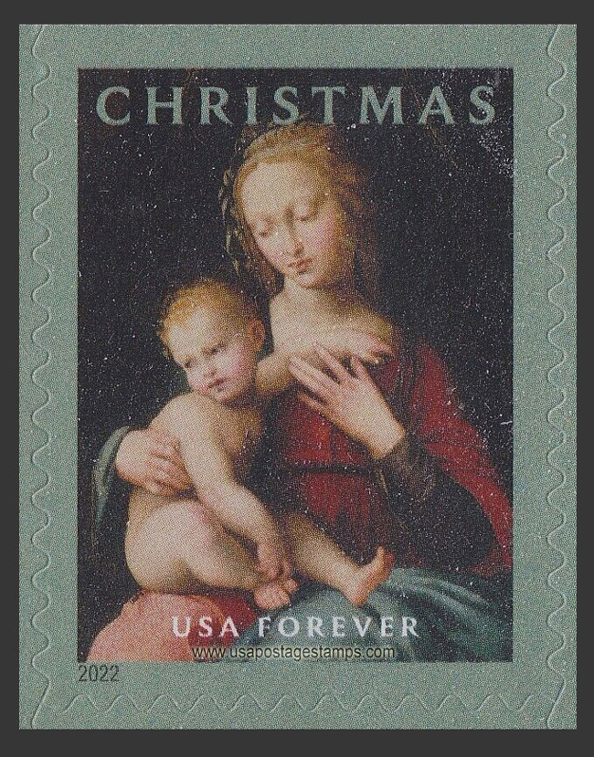 US 2022 Christmas : Virgin and Child 60c. USPS 5725T