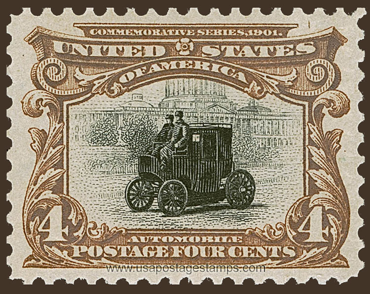 US 1901 Pan-American Exposition 4c. Automobile Scott. 296