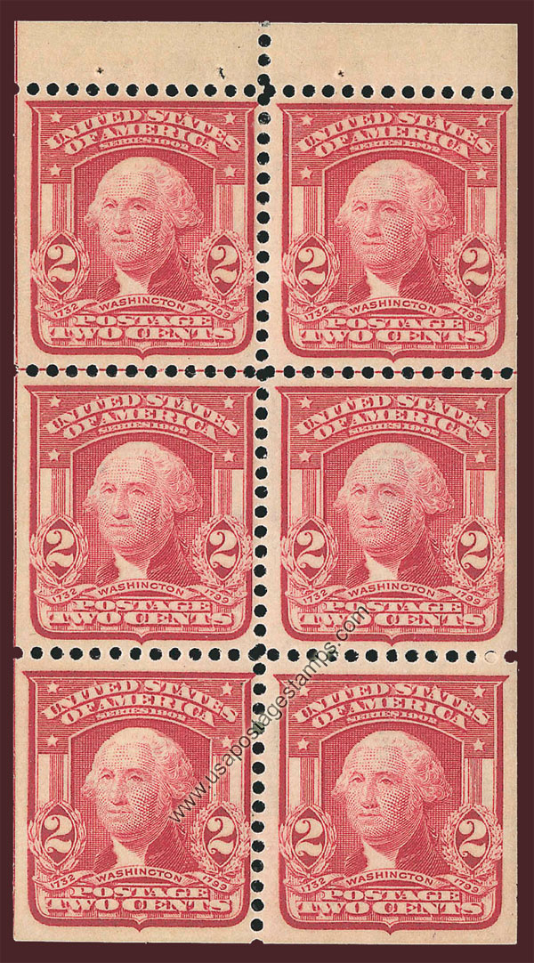 US 1903 George Washington (1732-1799) 2c.x6 Scott. 319Fq