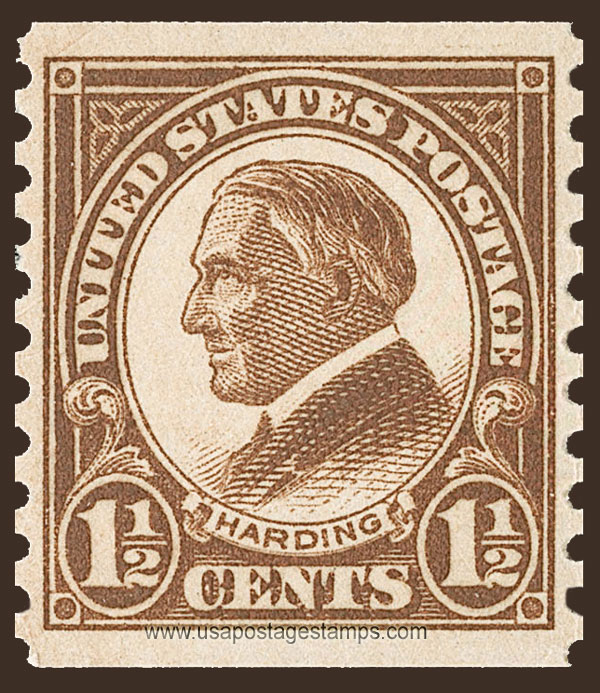 US 1925 Warren Gamaliel Harding (1865-1923) Coil 1c. Scott. 598