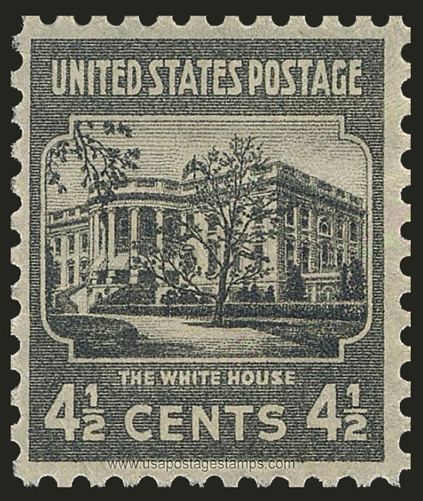 US 1938 The White House, Washington, D.C. 4c. Scott. 809