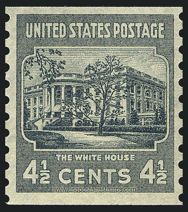 US 1939 The White House, Washington, D.C. Coil 4c. Scott. 844