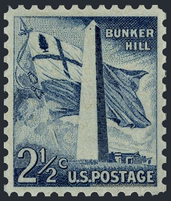 US 1959 Bunker Hill Monument, Boston, Massachusetts 2c. Scott. 1034
