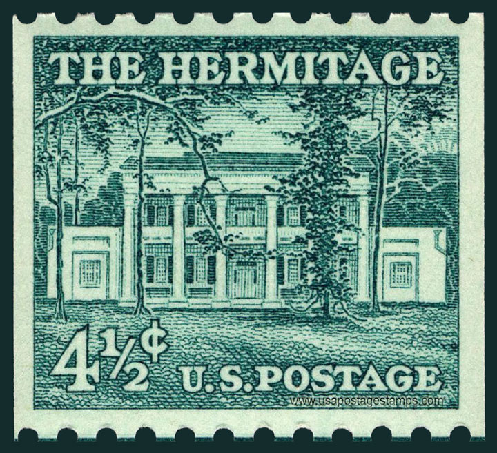US 1959 The Hermitage, Nashville, Tennessee ; Coil 4c. Scott. 1059