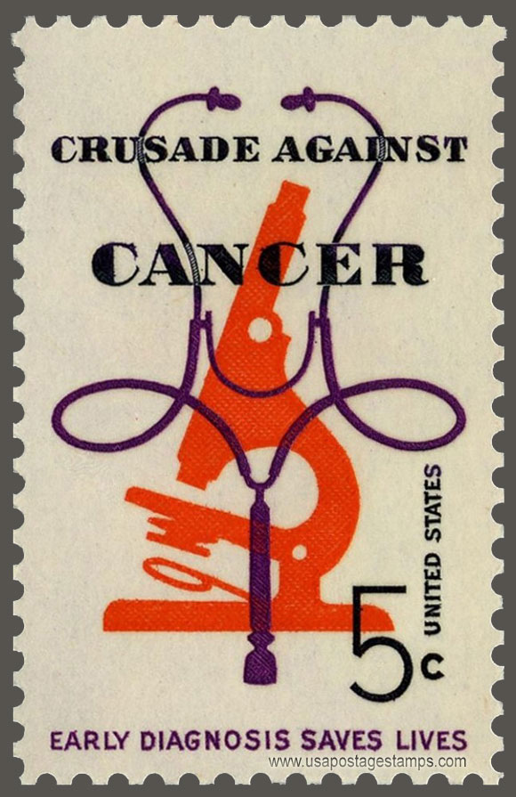US 1965 Crusade against Cancer 5c. Scott. 1263
