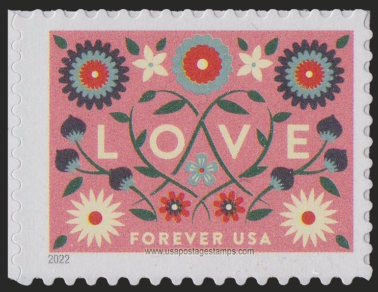 US 2022 Love 58c. (FOREVER ) Scott. 5661
