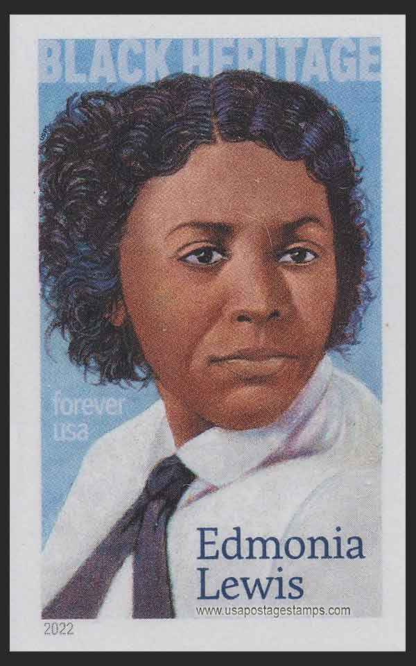 US 2022 Edmonia Lewis ; Black Heritage Imperf. 58c. (FOREVER ) Scott. 5663a